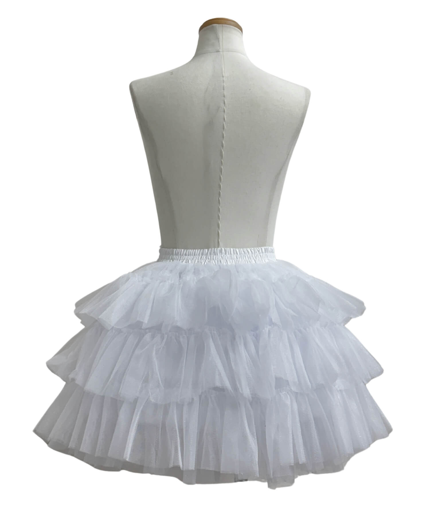 3-tiered ruffled layered tulle pannier