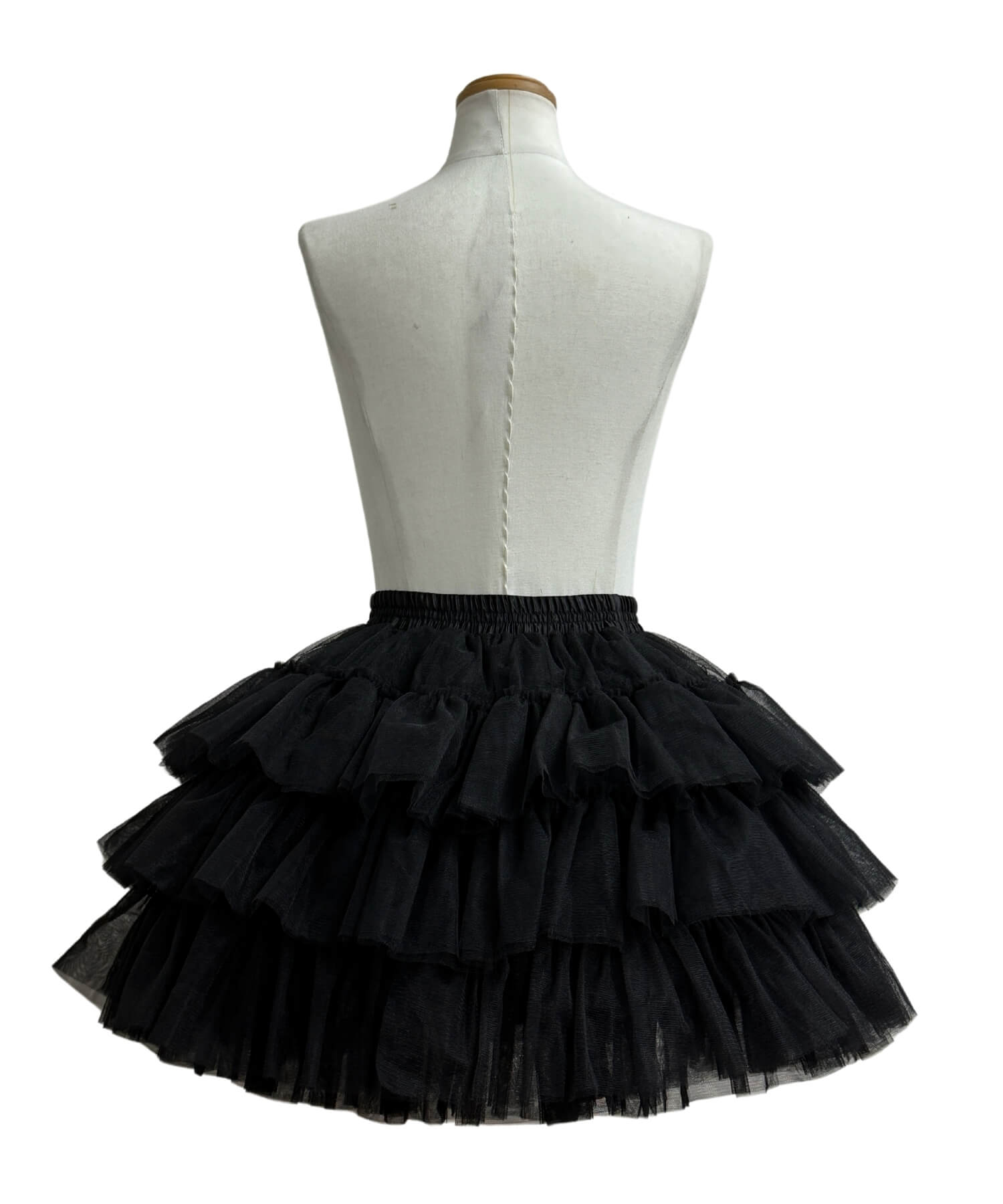 3-tiered ruffled layered tulle pannier