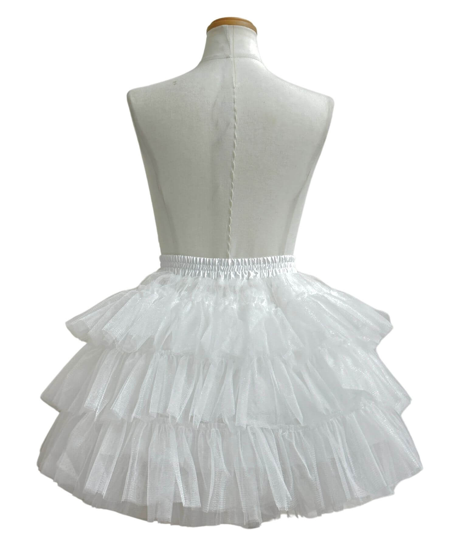 3-tiered ruffled layered tulle pannier