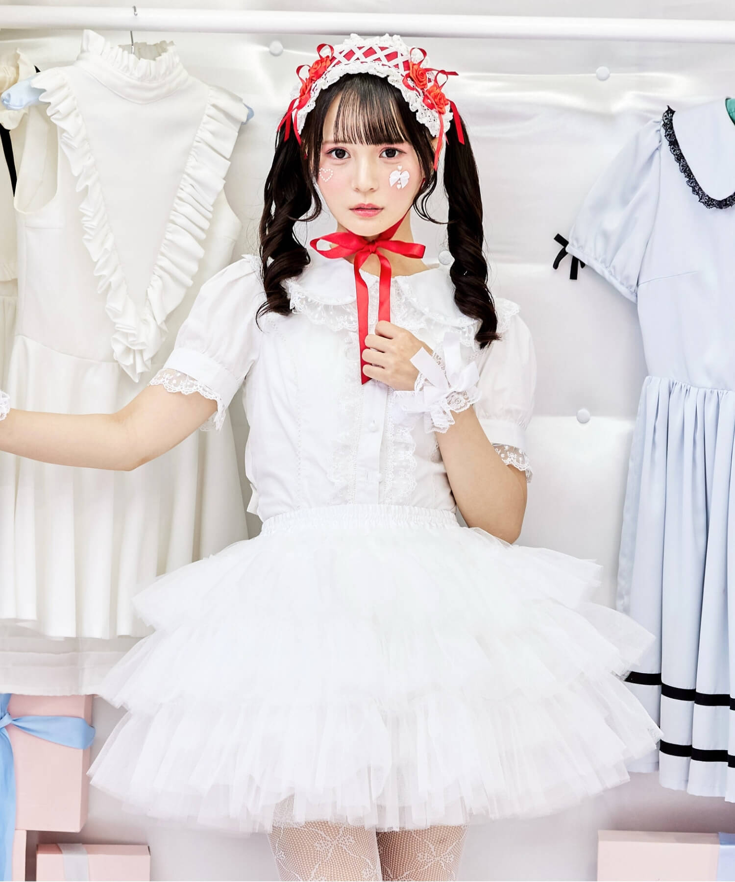 3-tiered ruffled layered tulle pannier