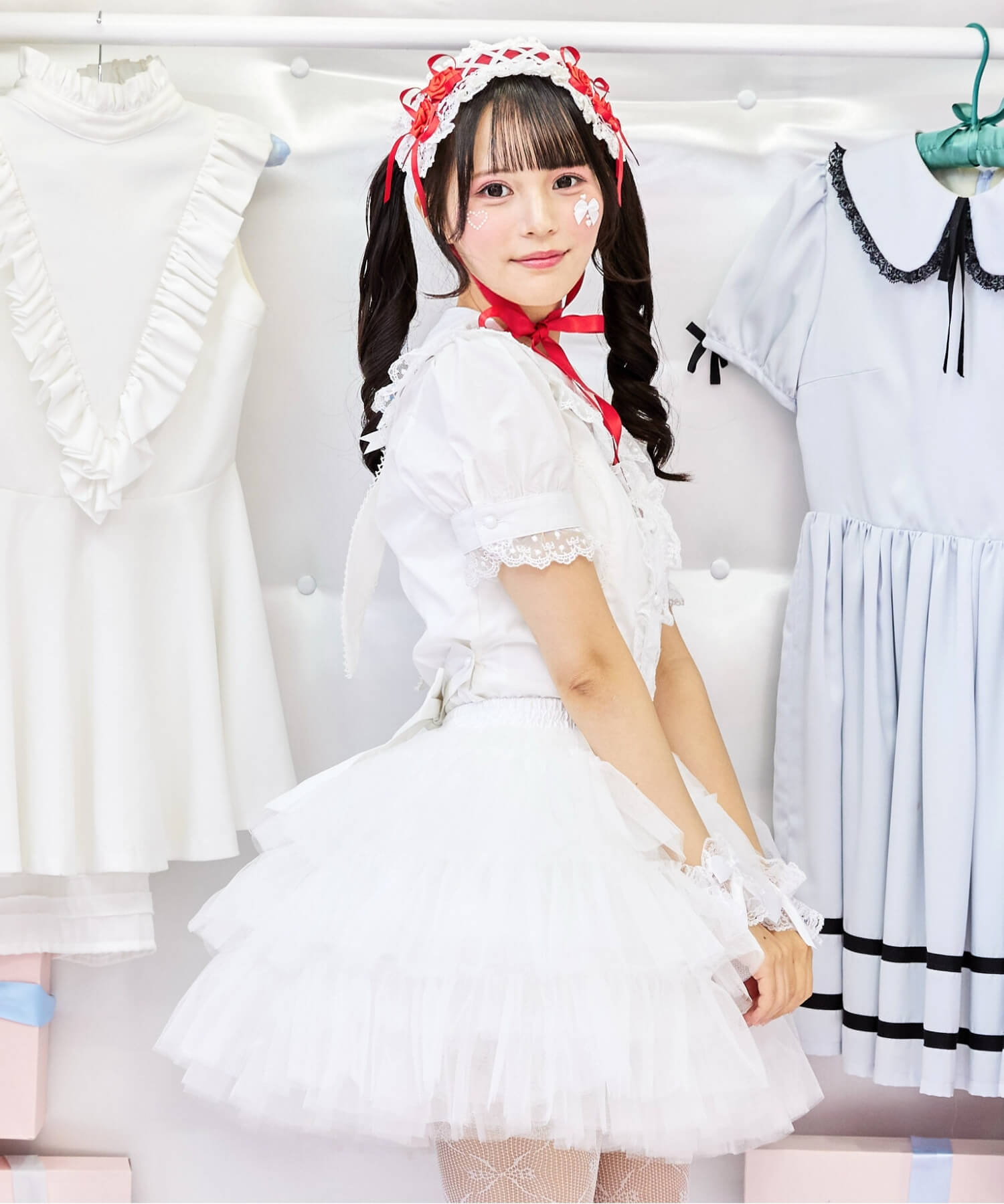 3-tiered ruffled layered tulle pannier