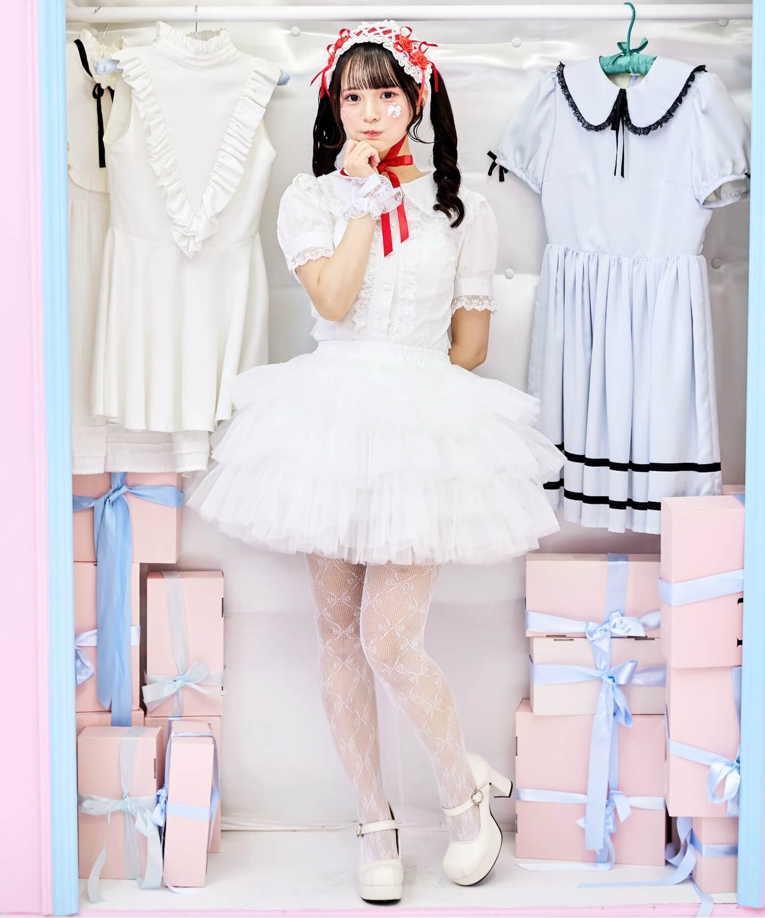 3-tiered ruffled layered tulle pannier