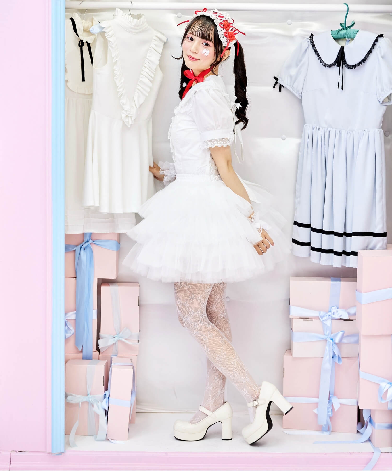 3-tiered ruffled layered tulle pannier
