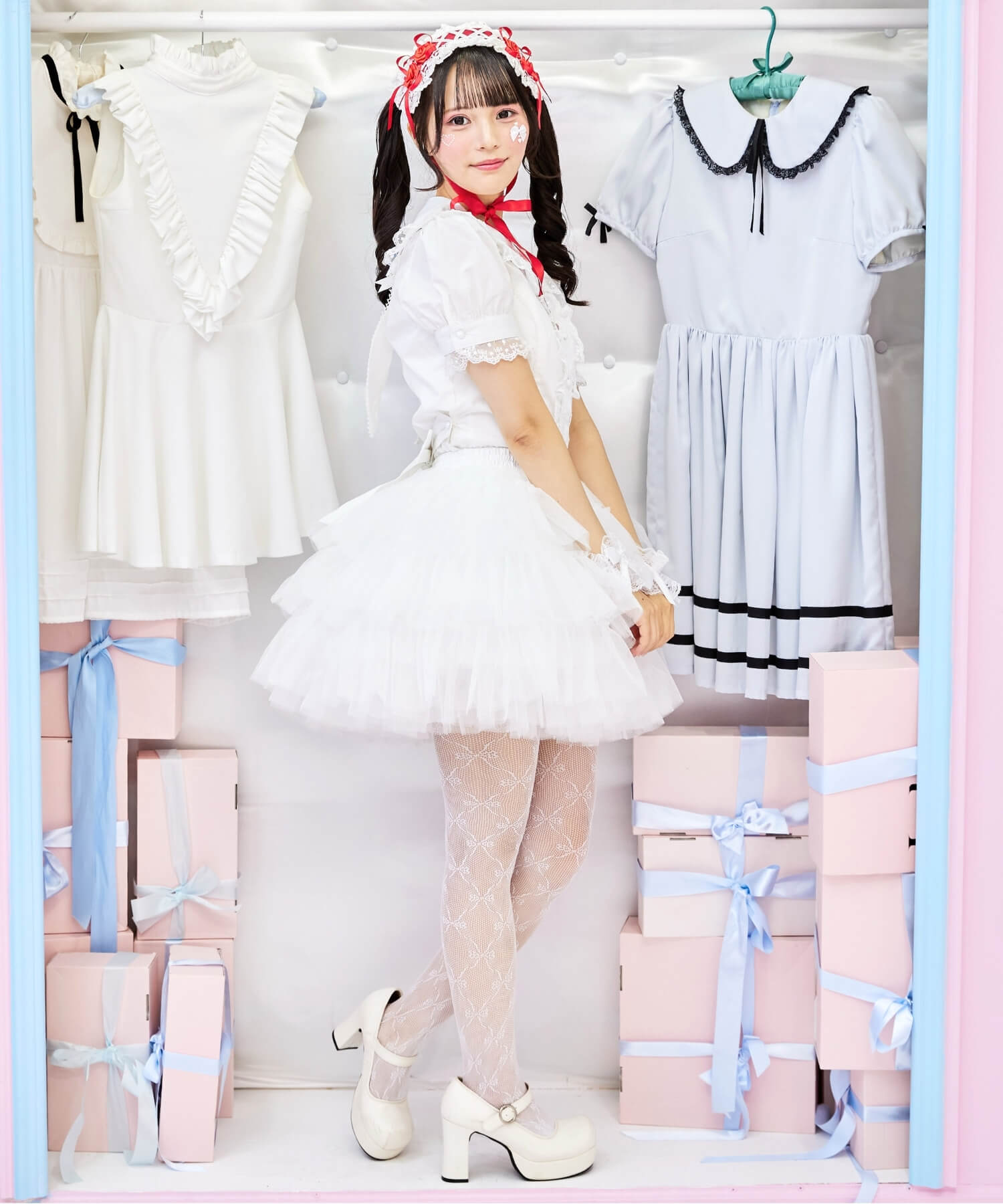 3-tiered ruffled layered tulle pannier