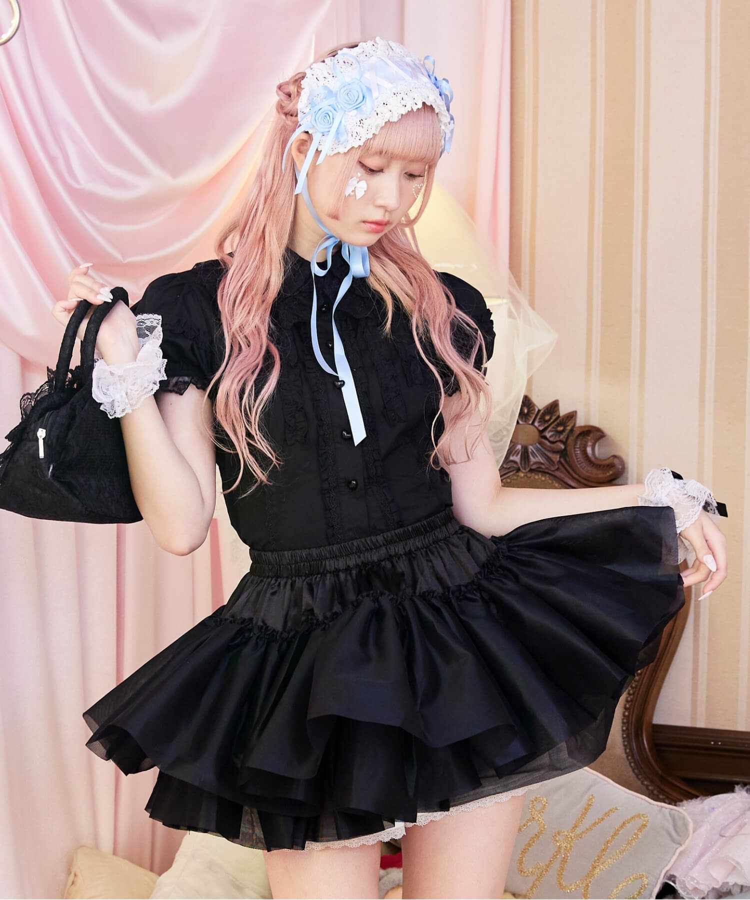 Double-layered hard tulle panniers