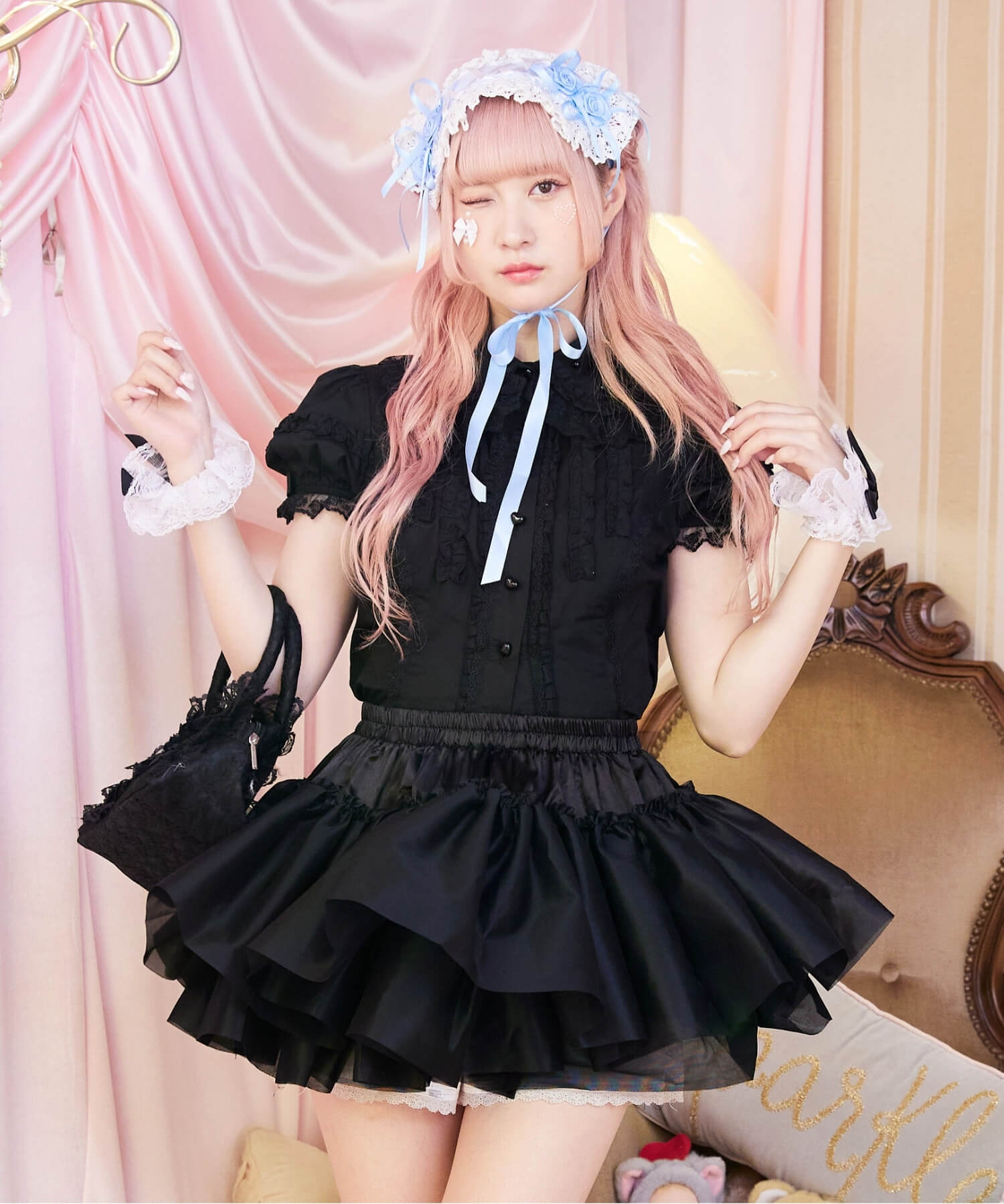 Double-layered hard tulle panniers