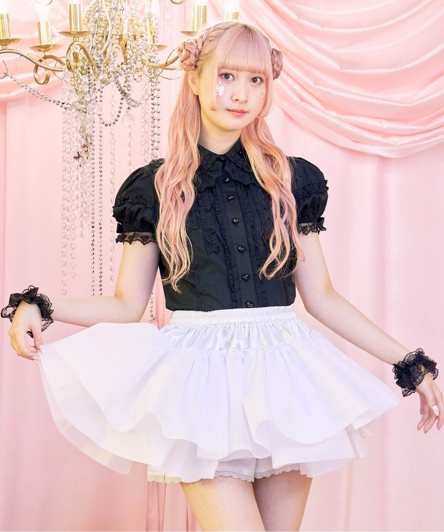 Double-layered hard tulle panniers