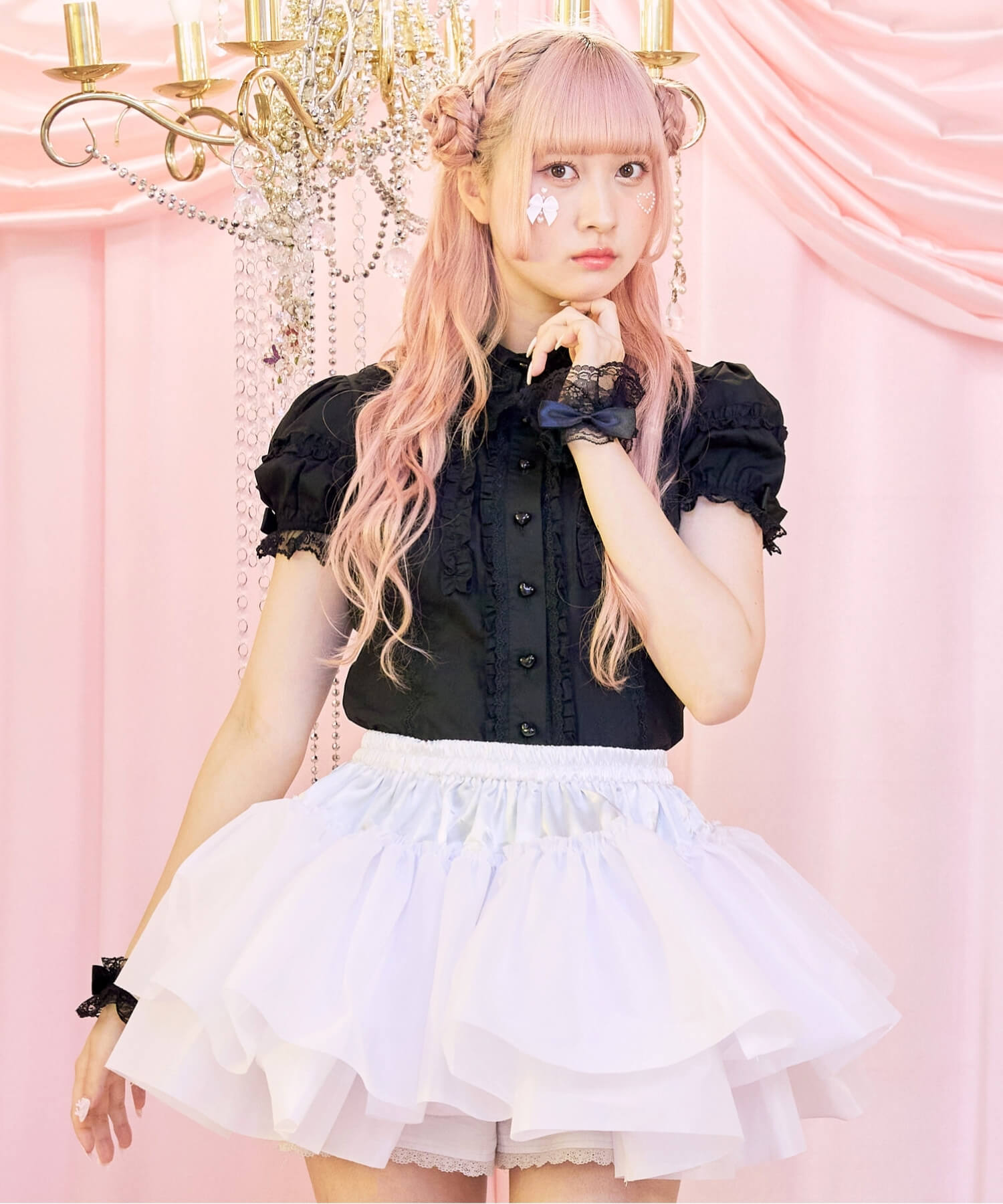 Double-layered hard tulle panniers