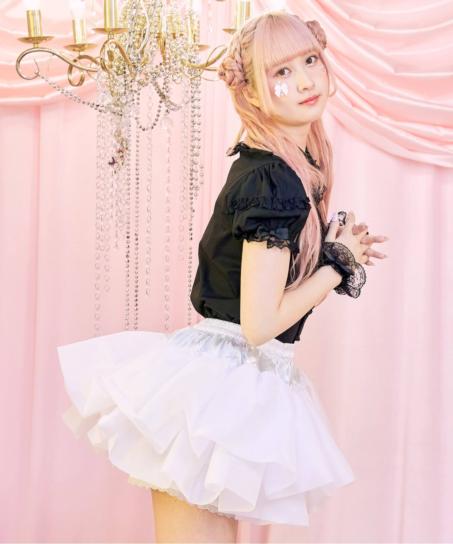 Double-layered hard tulle panniers