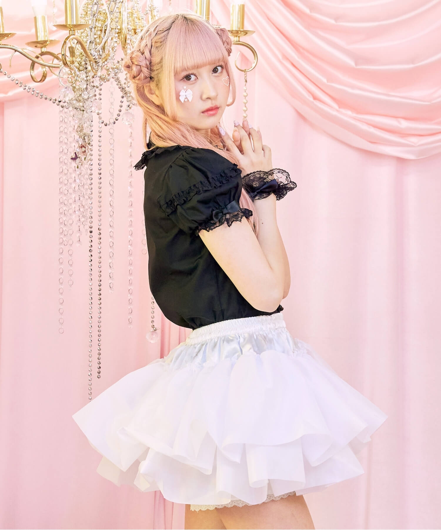 Double-layered hard tulle panniers