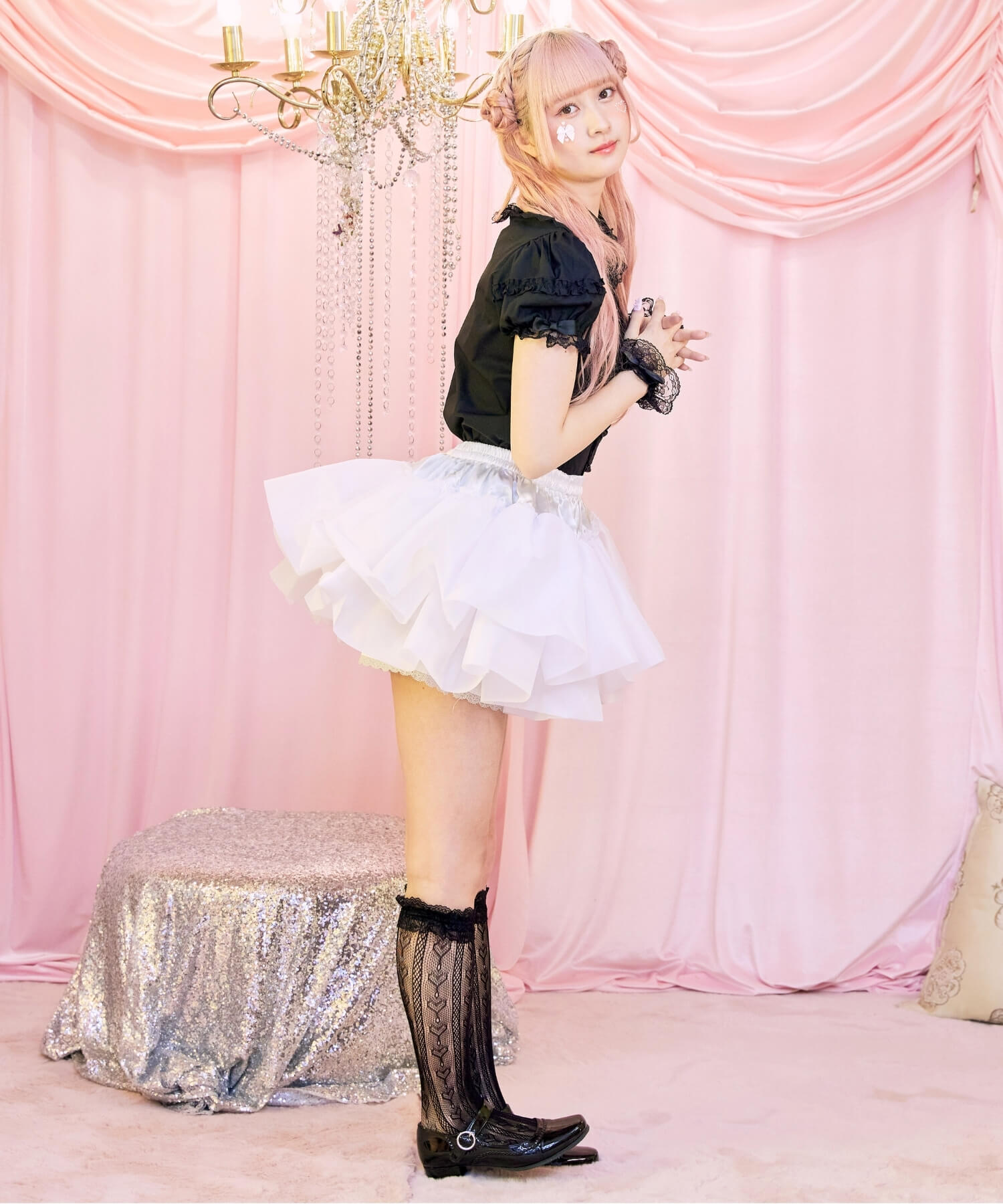 Double-layered hard tulle panniers