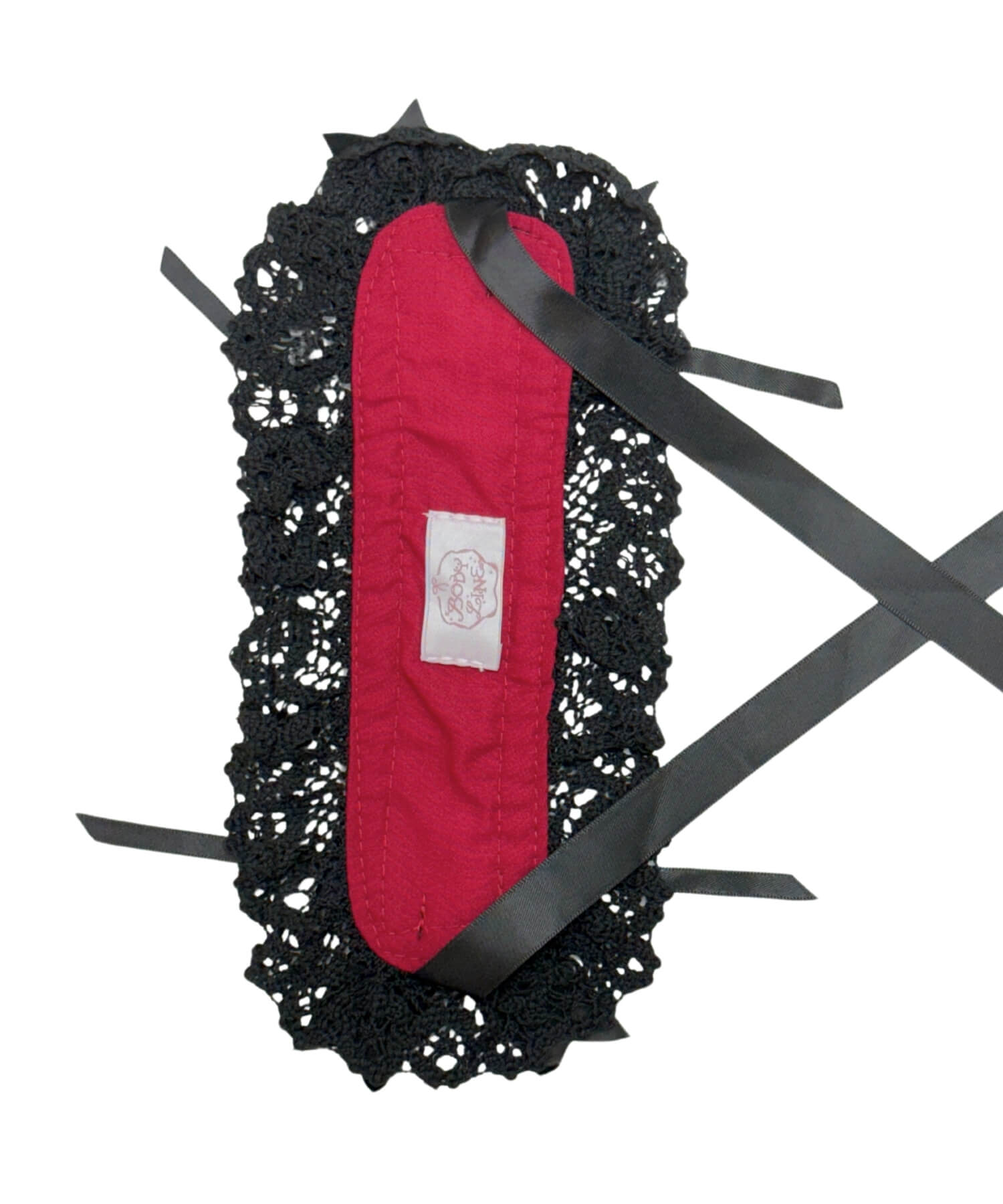 Lace-up ribbon headdress