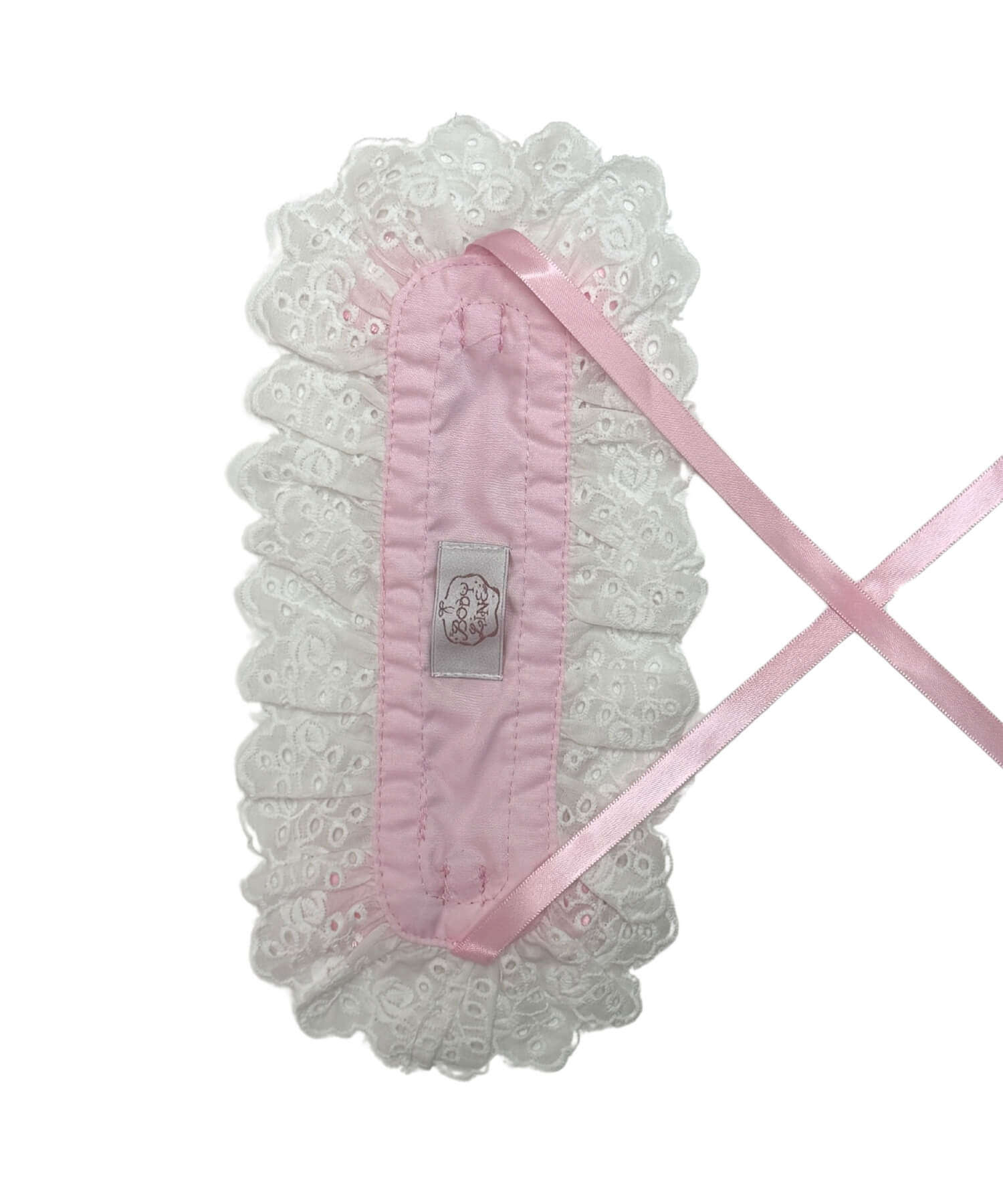 Cut lace ribbon headdress
