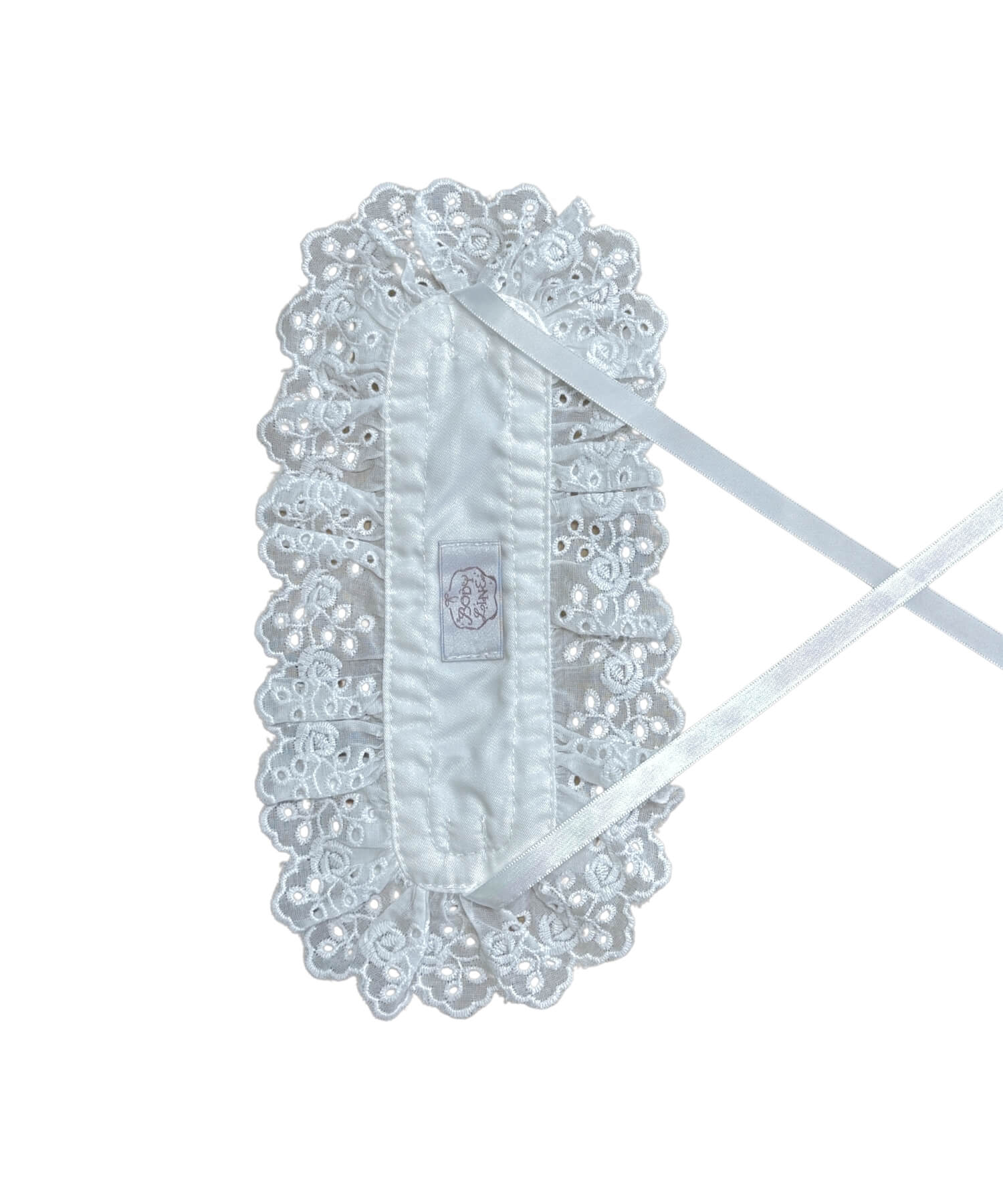 Cut lace ribbon headdress