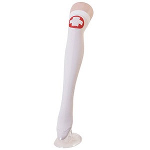 Red Maru White Cross Knee High Socks