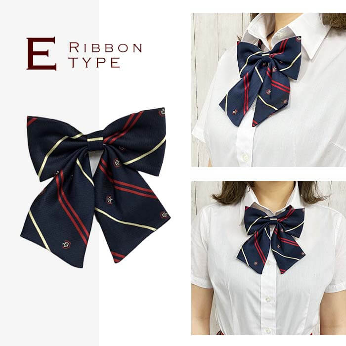 young lady uniform vivisimo pattern ribbon tie set