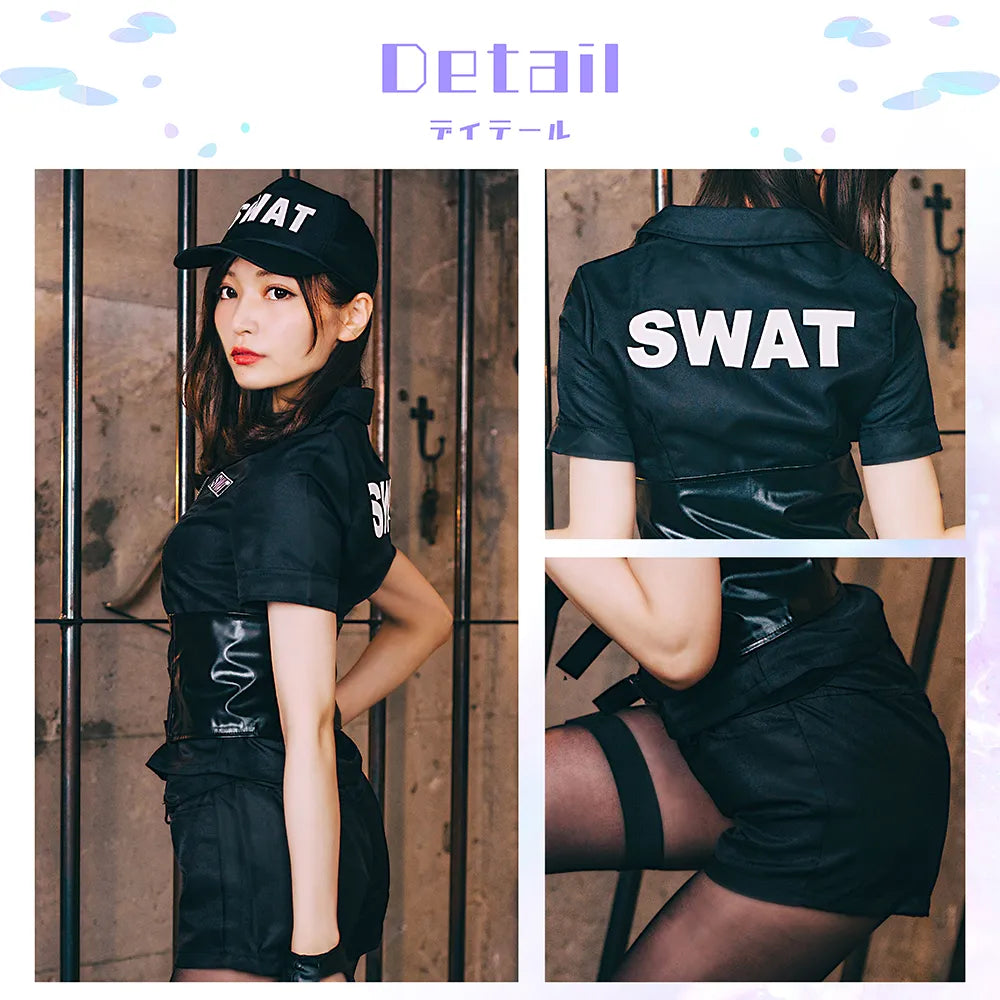 拳銃・防弾カマーつきショートパンツSWAT7点セット