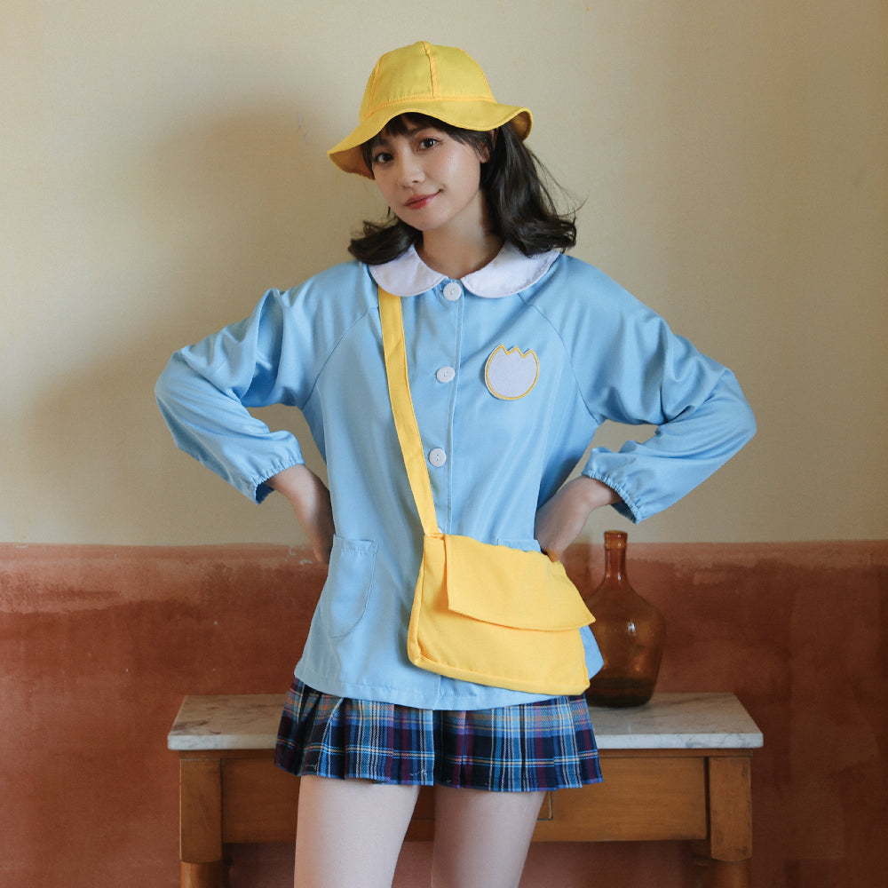 ピンクorサックスブルー 幼稚園児スモックセット | BODYLINE & LunaBelle