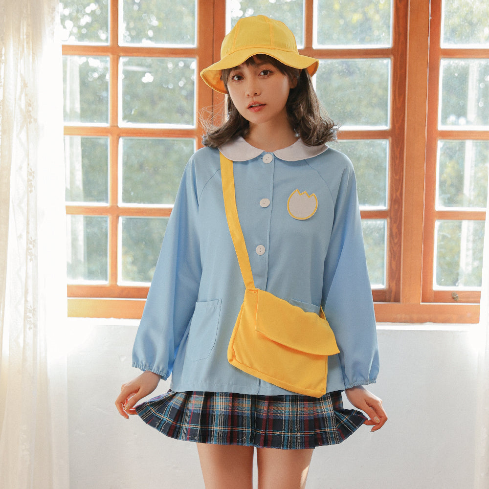 ピンクorサックスブルー 幼稚園児スモックセット | BODYLINE & LunaBelle