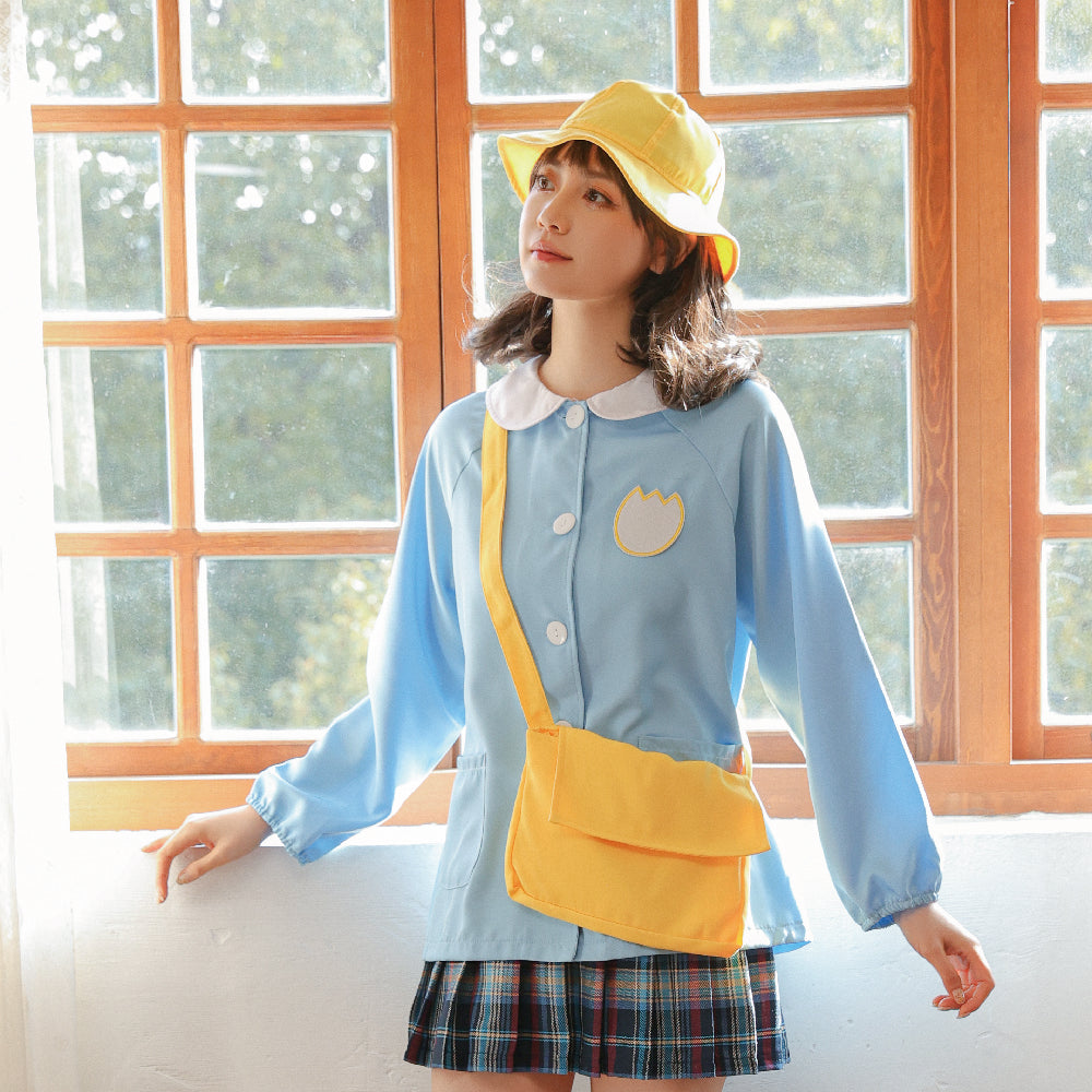ピンクorサックスブルー 幼稚園児スモックセット | BODYLINE & LunaBelle