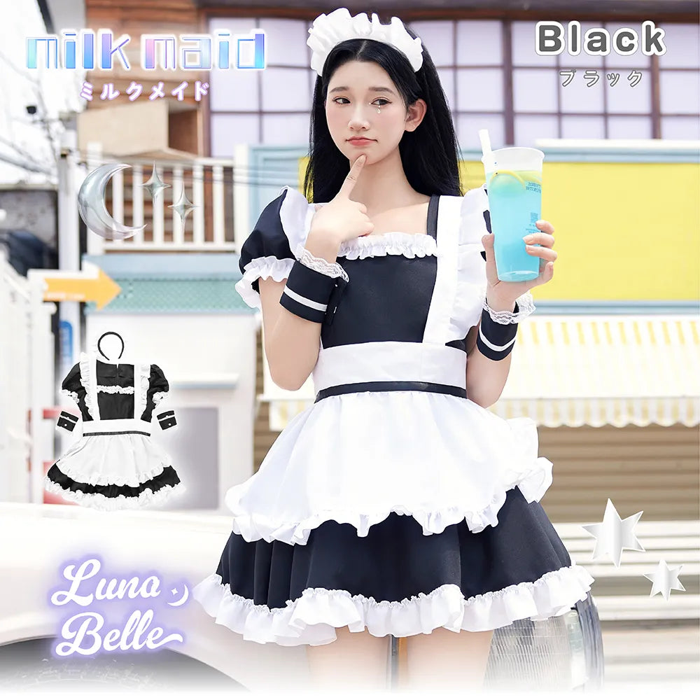 ラブリーエプロンメイド 4点セット