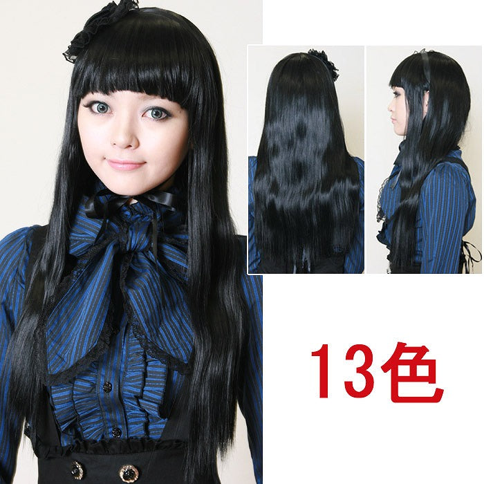 Long straight wig