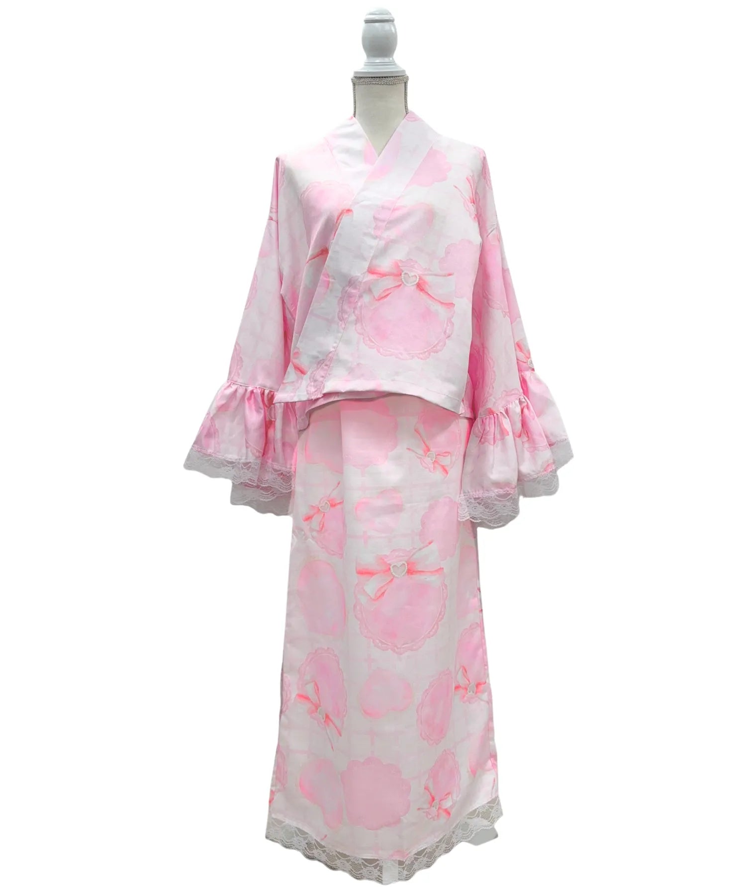 凛姫浴衣 プリンセスハートレース ロリータ浴衣 単品