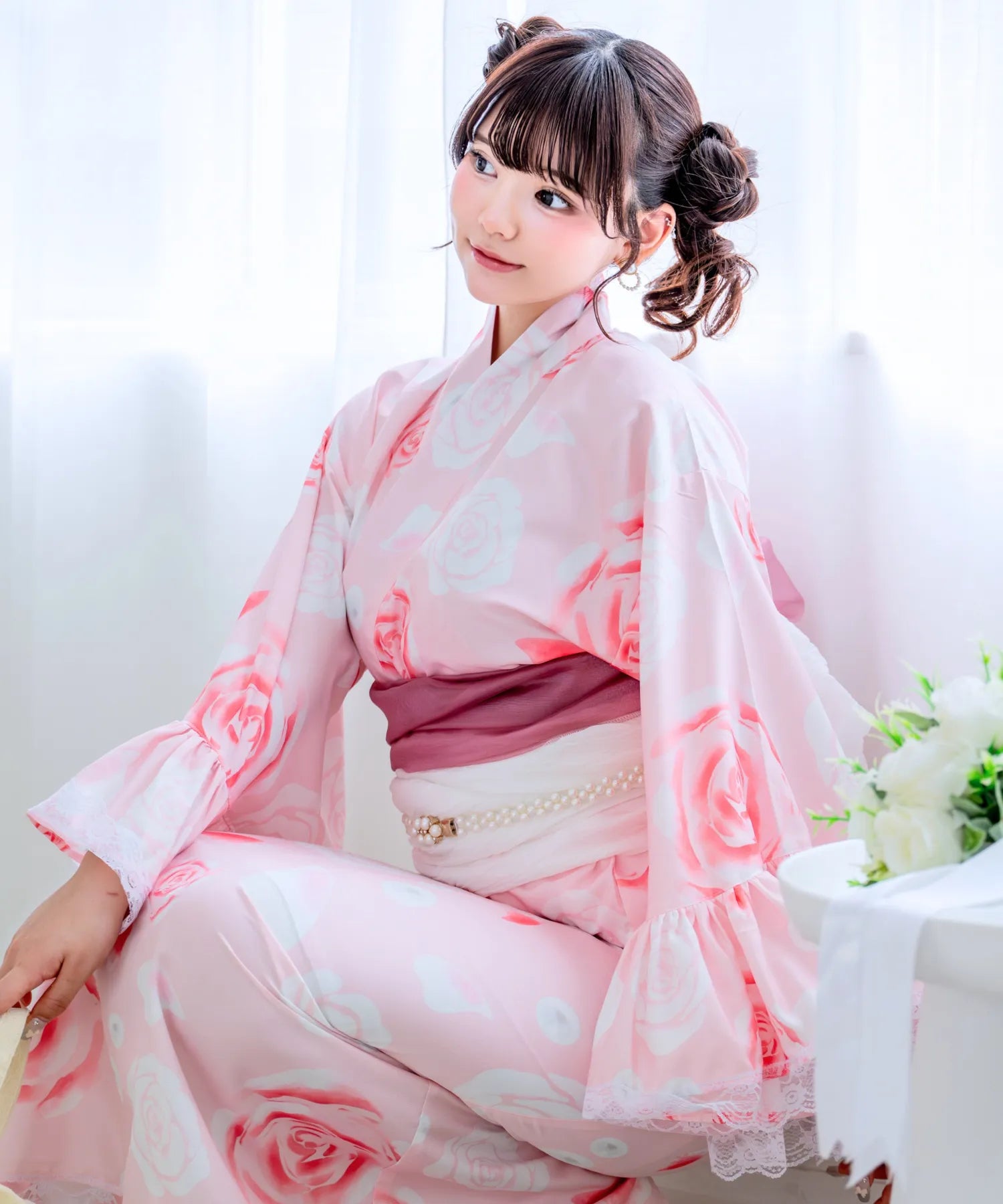 凛姫浴衣 ローズティアラドール ロリータ浴衣 単品