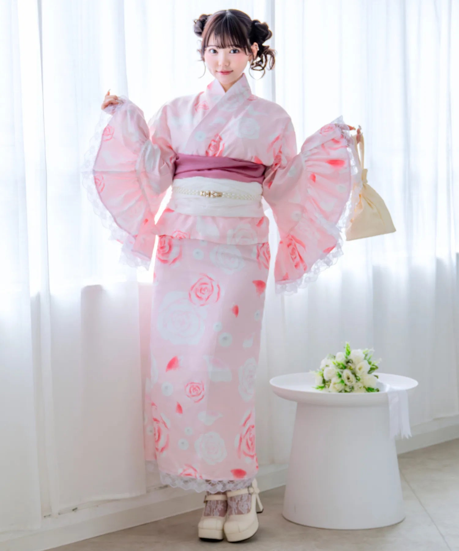 凛姫浴衣 ローズティアラドール ロリータ浴衣 単品