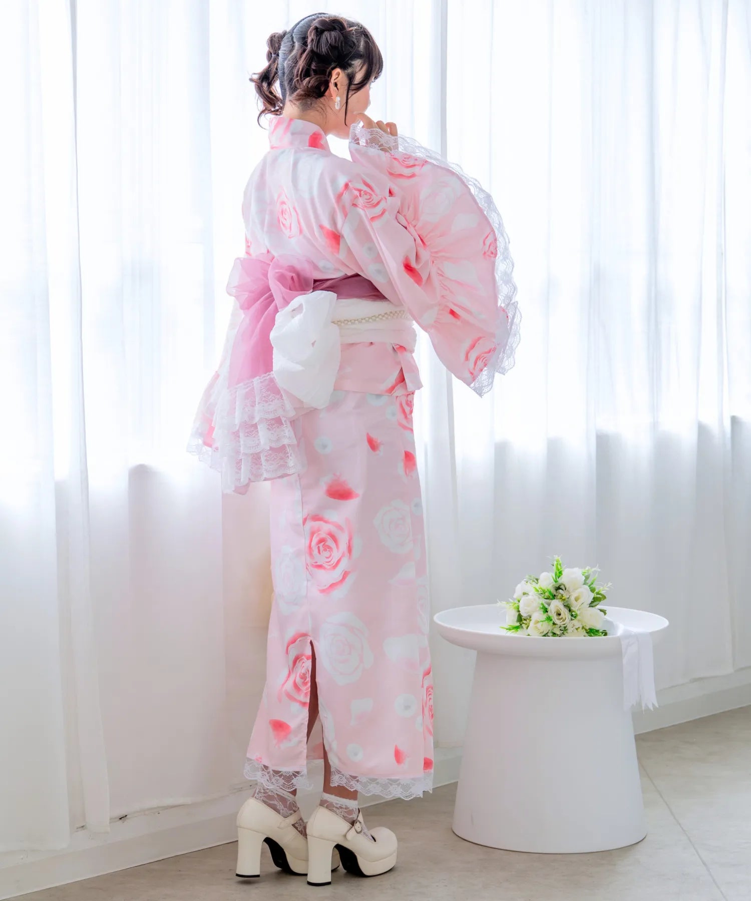 凛姫浴衣 ローズティアラドール ロリータ浴衣 単品