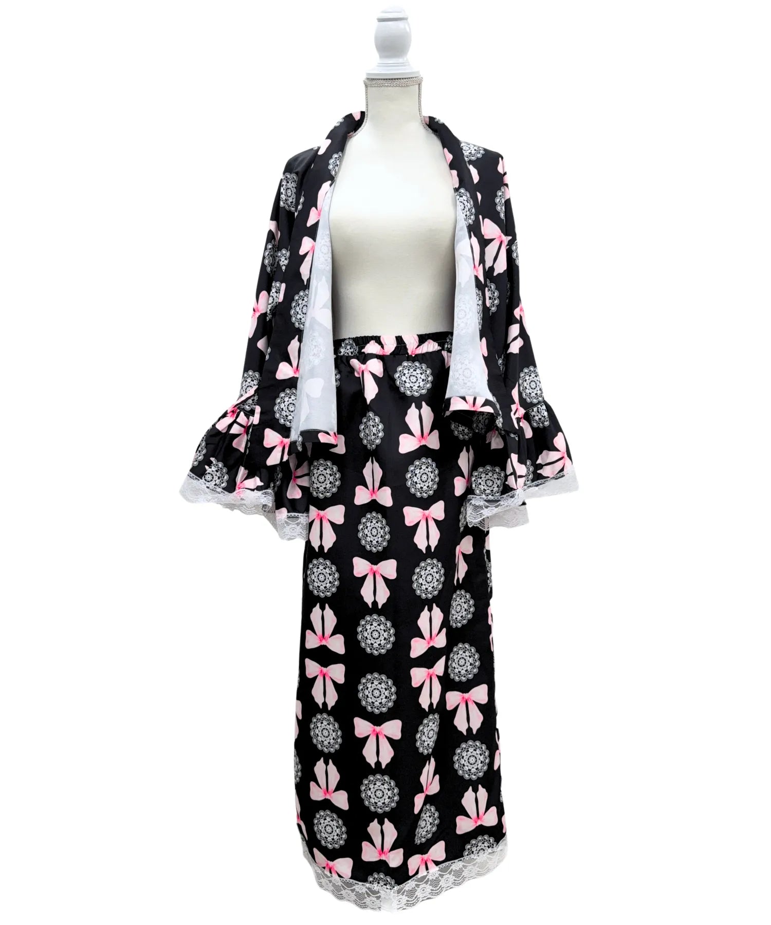 凛姫浴衣 ノワールレースドール ロリータ浴衣 単品