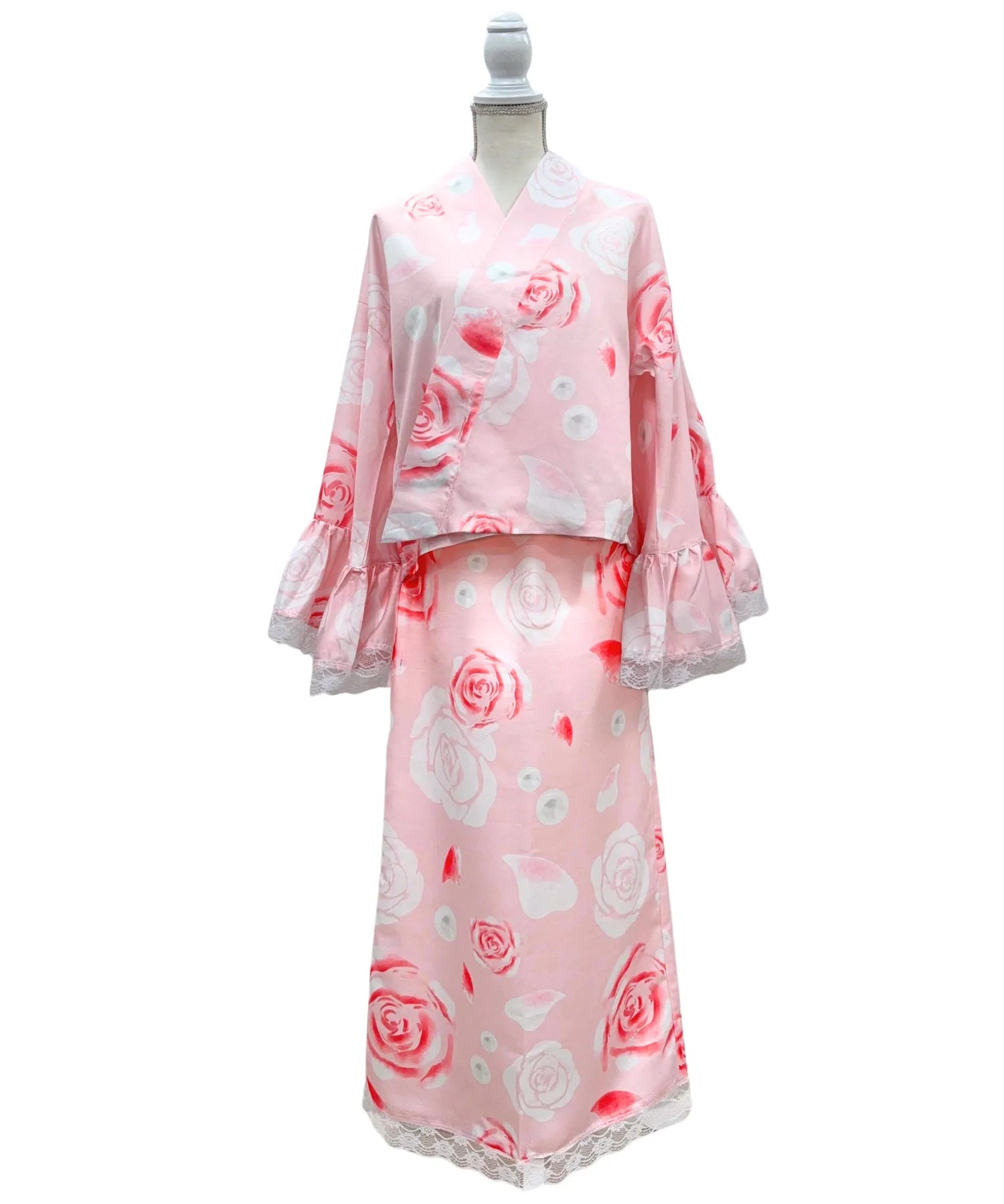 Rose Tiara Doll Princess Rinka Lolita Kimono 3-Piece Set