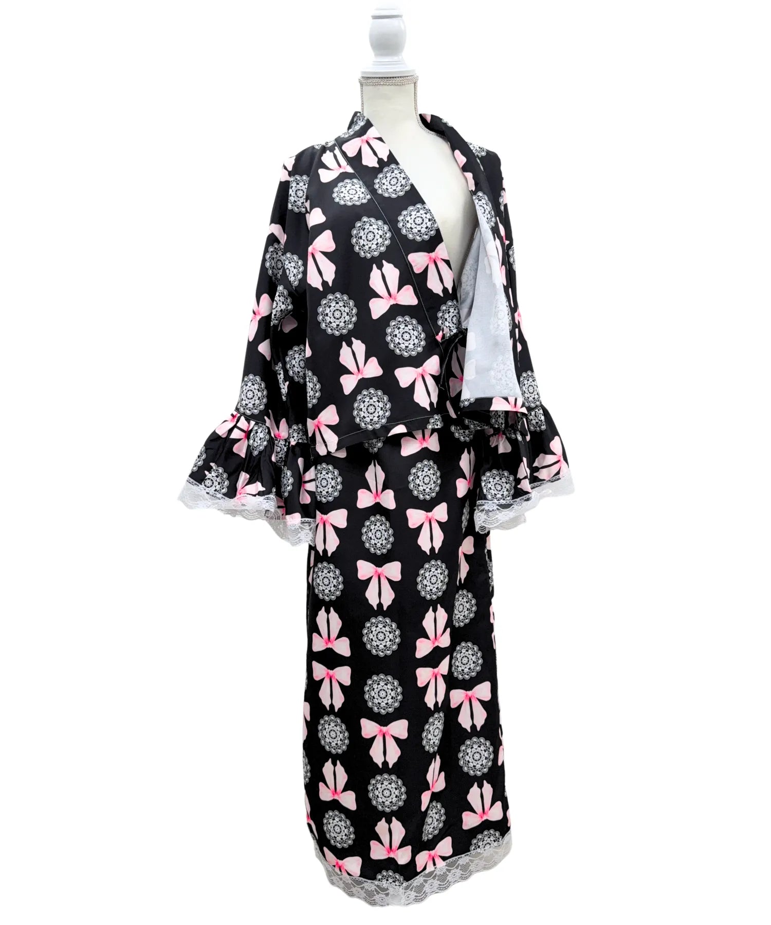 Princess Rina Yukata, Noir Lace Doll Lolita Yukata, 3-piece set